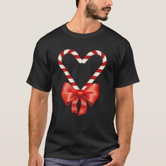 kerstsnoepriethart voor kinderen Mannen T-shirt (Voorkant)
