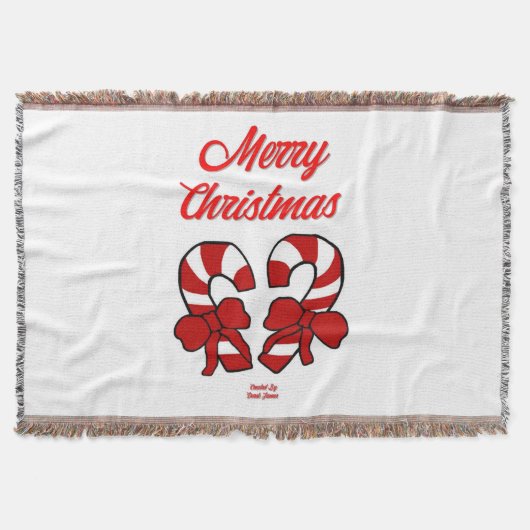 kerstsnoeprietjes Throw Blanket Deken (Voorkant)
