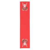 kerstsnoeprietnaam — tabelnaam korte tafelloper (Voorkant)