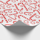 kerstsnoeprietpapier cadeaupapier (Hoek)