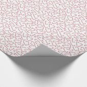 kerstsnoeprietpatroon cadeaupapier (Hoek)