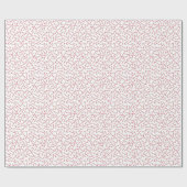 kerstsnoeprietpatroon cadeaupapier (Vlak)
