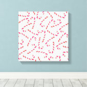 kerstsnoeprietpatroon canvas afdruk (Insitu (Houten vloer))