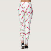 kerstsnoeprietpatroon leggings (Achterkant)
