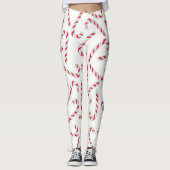 kerstsnoeprietpatroon leggings (Voorkant)
