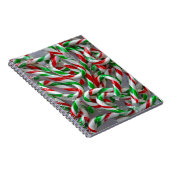 kerstsnoeprietpatroon notitieboek (Rechterzijde)