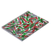 kerstsnoeprietpatroon notitieboek (Linkerzijde)