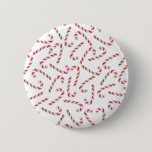 kerstsnoeprietpatroon ronde button 5,7 cm