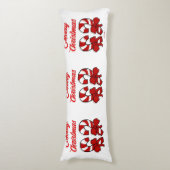 kerstsnoeprietsblaasjes lichaamskussen (Voorkant Verticaal)