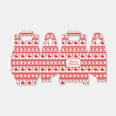 kerstsnoeprietstrepen bedankdoosjes (Uitgevouwen)