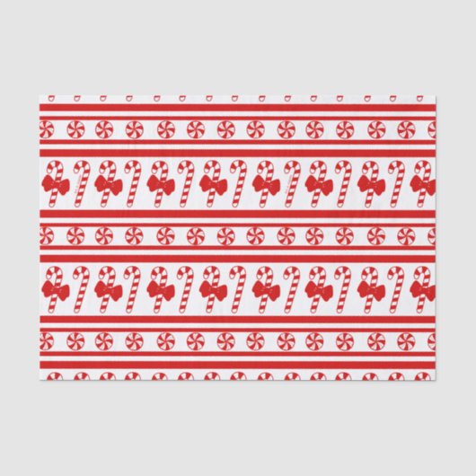 kerstsnoeprietstrepen tissuepapier (Voorkant)