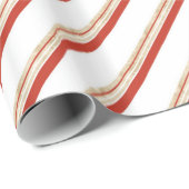 kerstsnoeprietstrips 2 Red Gold ID259 Cadeaupapier (Rol Hoek)