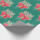 kerstsnoeprietten cadeaupapier (Hoek)