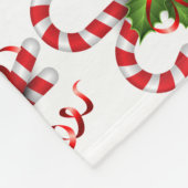 kerstsnoeprietten fleece deken (Hoek)