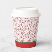 kerstsnoeprietten papieren bekers (Voorkant)