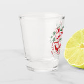 kerstsnoeprietten shot glas (Links)