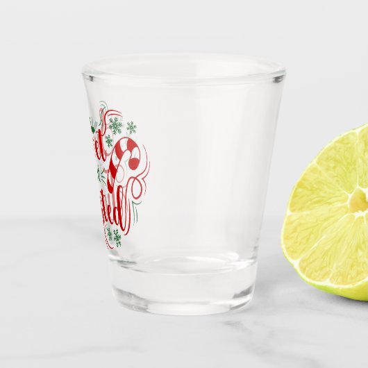 kerstsnoeprietten shot glas (Rechts)