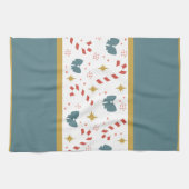 kerstsnoeprietten theedoek (Horizontaal)