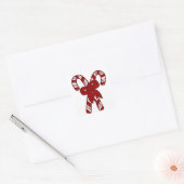 kerstsnoeprietten vierkante sticker (Envelop)
