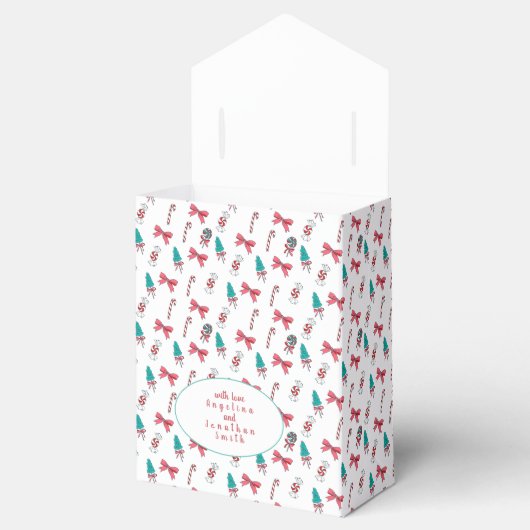  kerstsnoepschilderpatroon bedankdoosjes (Geopend)