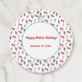 kerstsnoepschilderpatroon bedankjes labels (Achterkant)