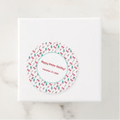 kerstsnoepschilderpatroon bedankjes labels (In situ)