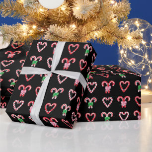 kerstsnoepschilderpatroon cadeaupapier