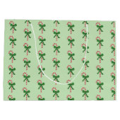 kerstsnoepschilderpatroon groot cadeauzakje (Achterkant)