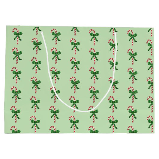 kerstsnoepschilderpatroon groot cadeauzakje (Achterkant)