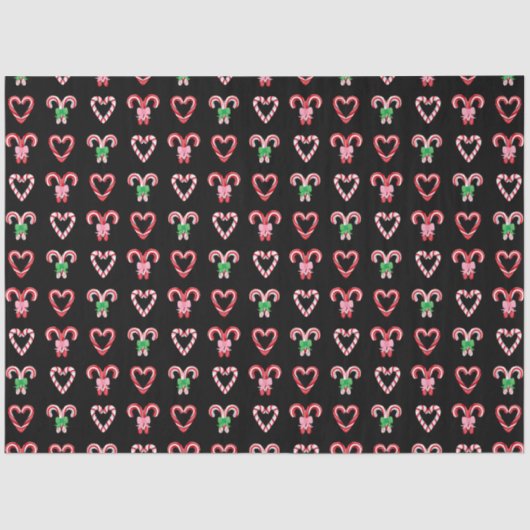 kerstsnoepschilderpatroon tissuepapier (Voorkant)