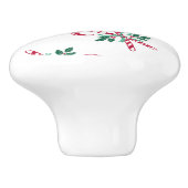 kerstsnoepsnoeren keramische knop (Zijkant)