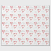 kerstsnoepsuikerriet cadeaupapier (Vlak)