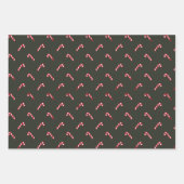 kerstsnoepsuikerriet donkerdenboomgroen schattig inpakpapier vel (Voorkant)