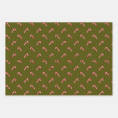 kerstsnoepsuikerriet rode olijfmoer groen schattig inpakpapier vel (Voorkant 3)