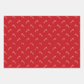 Kerstsnoepsuikerriet rood wit, leuk modern patroon inpakpapier vel (Voorkant)