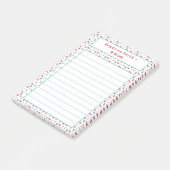kerstsnoepsuikerriet, speciaal aangepast om lijst post-it® notes (Schuin)
