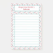 kerstsnoepsuikerriet, speciaal aangepast om lijst post-it® notes (Voorkant)