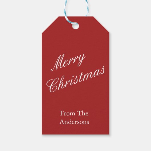 kerstsnoepwinkel cadeaulabel (Voorkant)