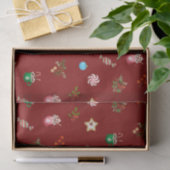 kerstsnoeren en Mokken met warme chocolade Tissuepapier (Geschenk)