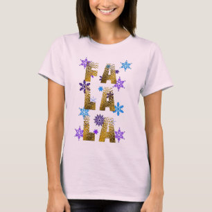 kerstsnow fa la la t-shirt design xmas carols