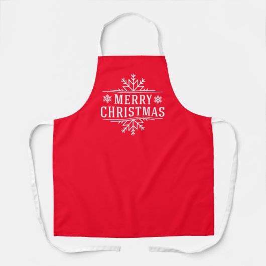 kerstsnowflake Apron Schort (Voorkant)
