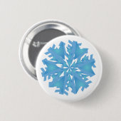 kerstsnowflake Button (Voorkant /achterkant)