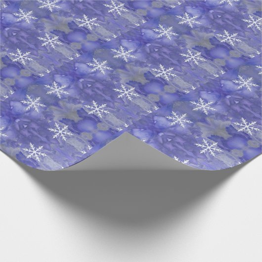 kerstsnowflake cadeaupapier (Hoek)