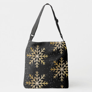 kerstsnowflake crossbody tas