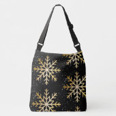 kerstsnowflake crossbody tas (Voorkant)