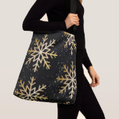 kerstsnowflake crossbody tas (Dichtbij)