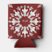 kerstsnowflake-design blikjeskoeler (Voorkant)