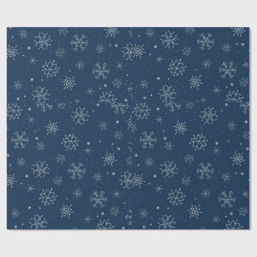 kerstsnowflake-design cadeaupapier (Vlak)