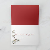 Kerstsnowflake Familie Foto Lijst Feestdagen Kaart (Binnen)