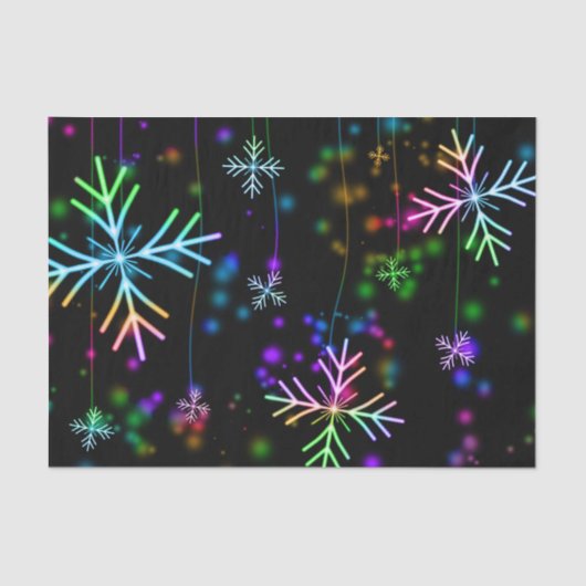 kerstsnowflake feestpapier tissuepapier (Voorkant)